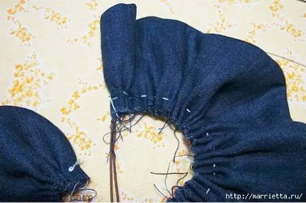 Denim sieraden met hun eigen handen