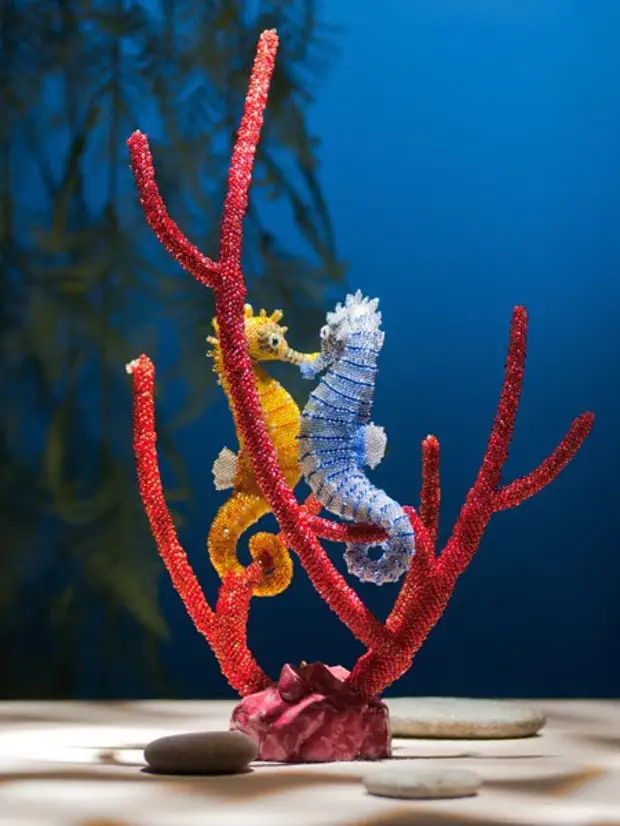Realistyczne rzeźby z koralików z własnymi rękami, zrobić, piękno, frezowanie