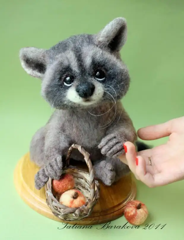 Celkové hračky - raccoon. Fotografia