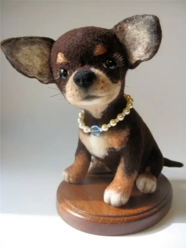 Felt toy terrier. Picha