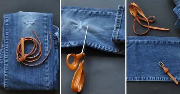 Although take and never throw old jeans