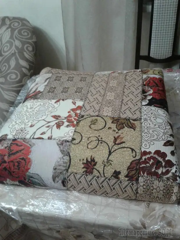 Patchwork پرانے Armchaes کے انداز میں بحالی