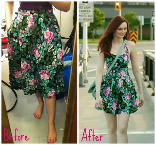 Vaatteiden muutokset ennen ja jälkeen (valinta)