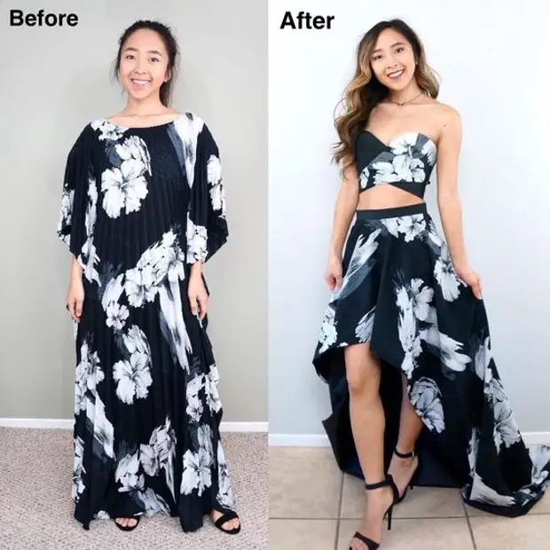 Spremembe oblačil pred in po (izbor)
