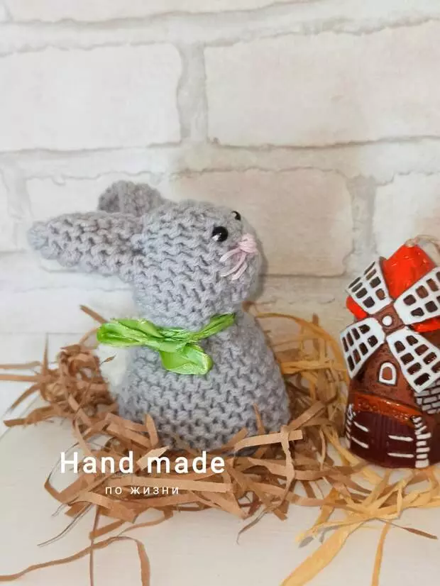 Knit easter bunny. Quickly and simple. Master Class