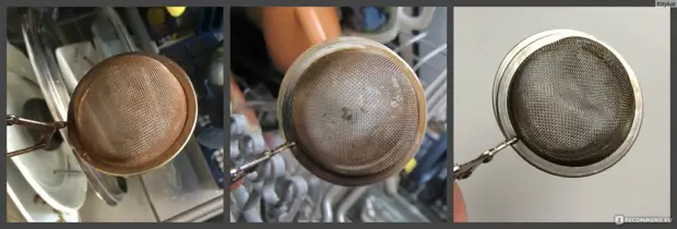 How to clean metal stripes and sieves