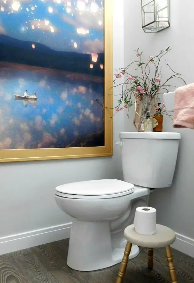 Ungewöhnliches Badezimmer- und WC-Dekor (DIY)