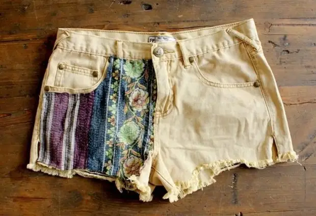 Make from ordinary denim shorts fashionable: 8 master classes