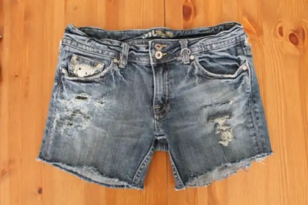 Gawe saka Shorts Denim Biasa Fesyen: 8 Kelas Master