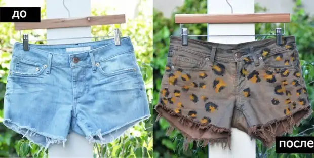 Lag fra vanlige denim shorts fasjonable: 8 master klasser