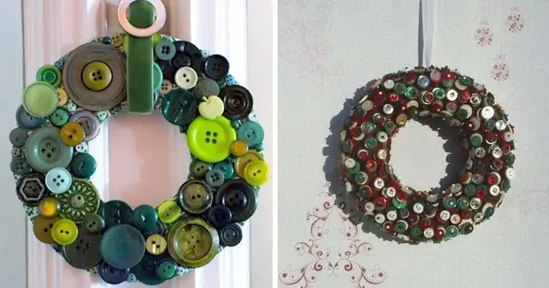 5 Ötletek Hogyan készítsünk újévi dekorációkat a gombokról