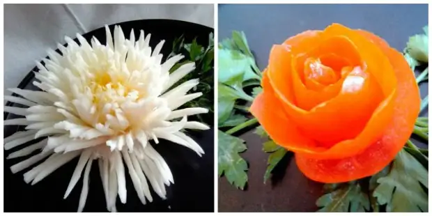 Dekoratë e bukur e perimeve - Lule perime: Master Class