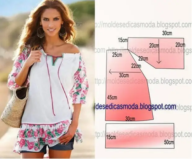 Fotoen op Ufro Summerblouses Muster