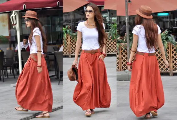 Skirt-mejacloth: SD lan apik! Lan maneh boho: nyaman, apik banget lan praktis