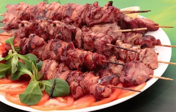 3. Marinade herî delal ji bo Kebabs Kebabs xwarin, onion, Gulan, goşt, picnic, recipe, masî, kebab