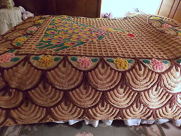 أغطية السرير مذهلة صنعت في تقنية سينيل