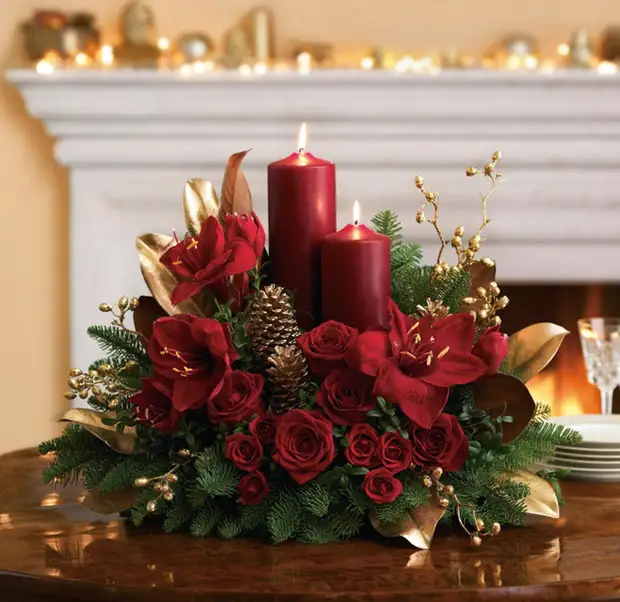 Winter bouquet and christmas compositions. MASTER CLASS