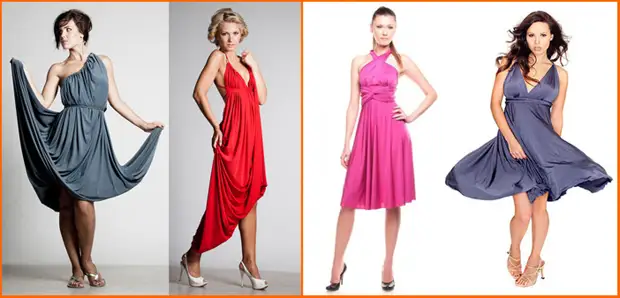 2 of the simplest master class on sewing transformer dresses with your own hands!