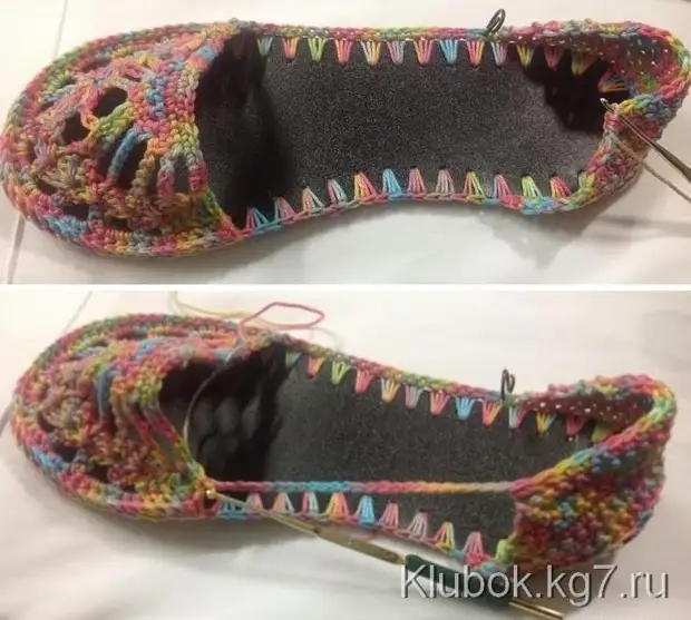 Pêlavên vekirî yên knitted. MK + SCHEME