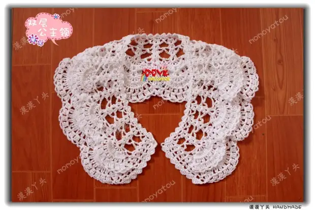 Laena Master မှလှပသော crochet collars ။ ရေွးထားခြင်း