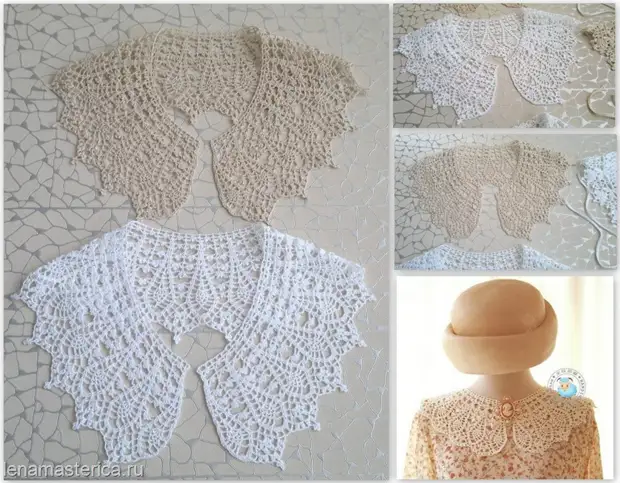 Elegant crochet collars from Lena Master. Selection