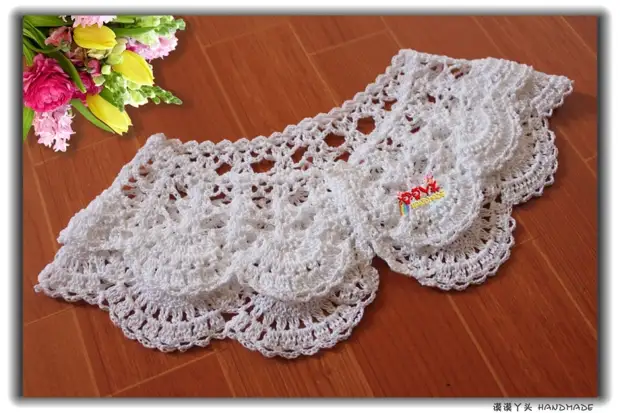 Laena Master မှလှပသော crochet collars ။ ရေွးထားခြင်း