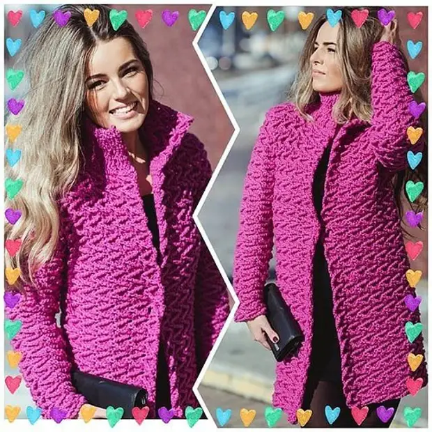 Fuchsia jas kleur