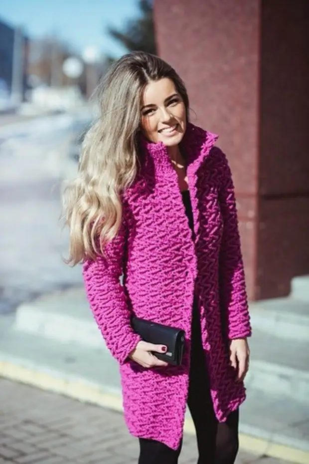 Fuchsia jas kleur