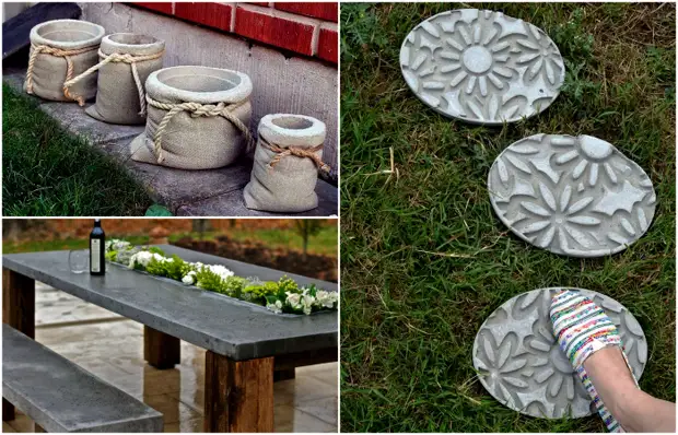 Amazing crafts made of concrete.