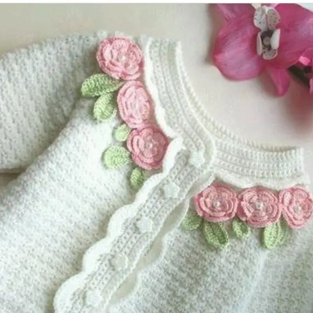 Bern `s-jurk. Mini masterstikken. Crochet