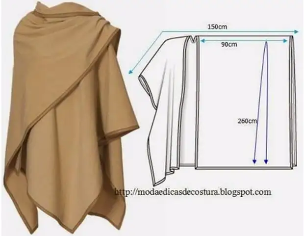 Mô hình áo khoác ấn tượng từ một mảnh vải ...