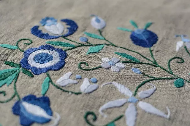 Embroidery Smooth Closeup