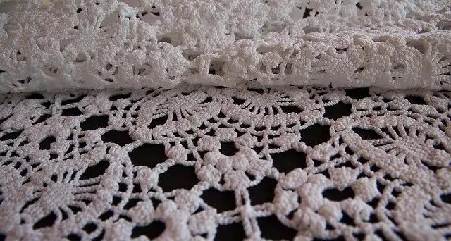 Openwork crochet.