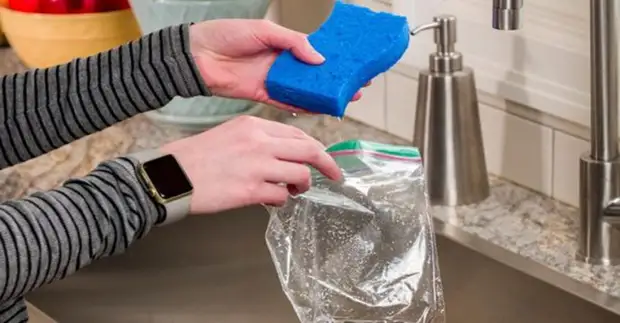 9 Lifehas cunha esponxa para lavar pratos