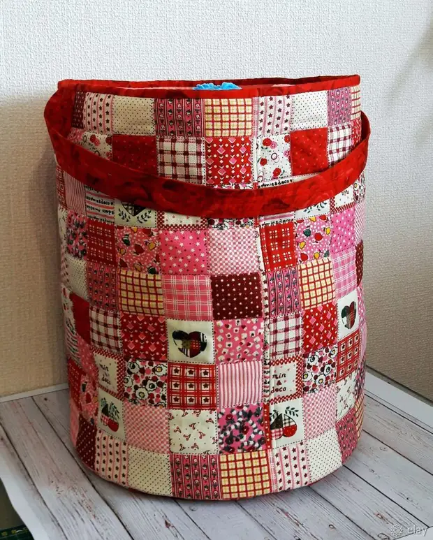 Sew container for toys