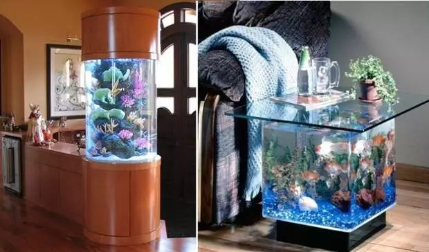 10 idées élégantes comme un aquarium à transformer en un élément de décoration