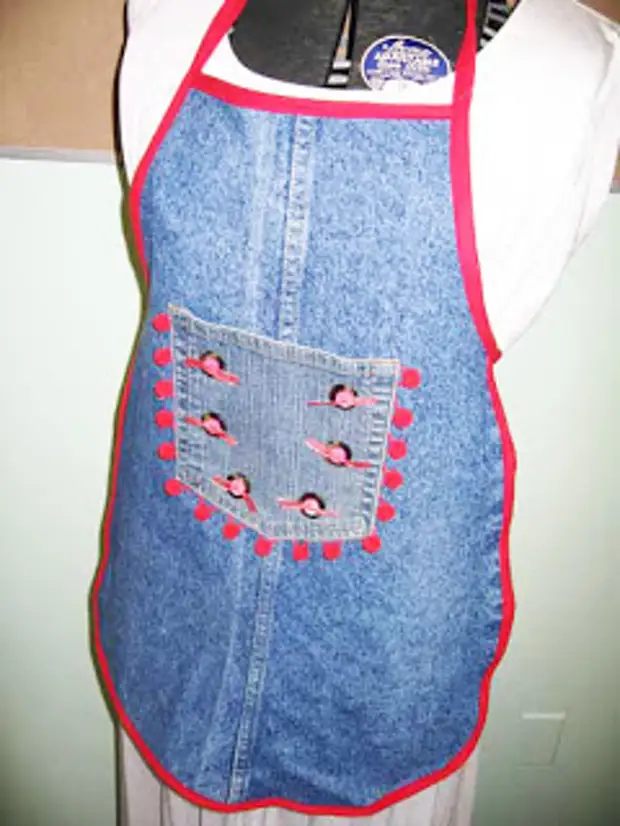 Kedu otu esi esi otu abụọ jeans kwanye apron