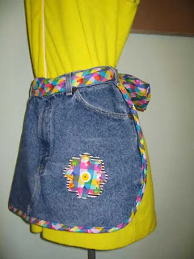 Kedu otu esi esi otu abụọ jeans kwanye apron