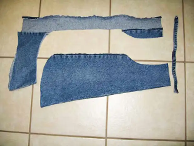 Kedu otu esi esi otu abụọ jeans kwanye apron