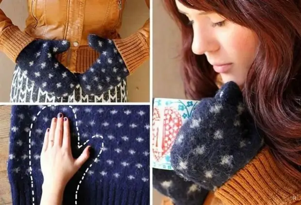 ¿Qué hermosas e inusuales se pueden hacer con tus propias manos de un viejo suéter innecesario?