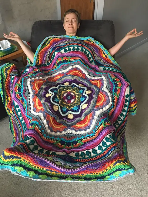 Knitting Mandala. 18 kelas induk