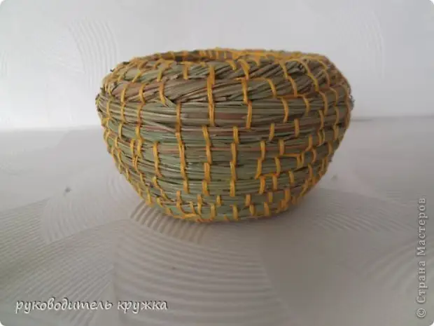 Jarrón de tejido de clase magistral de material de agujas de pino Material de hilo natural Foto 7