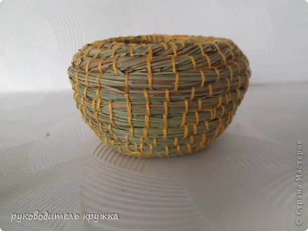 Master Class Weaving Vase de Pine Agullas Material Fío Natural Foto 7