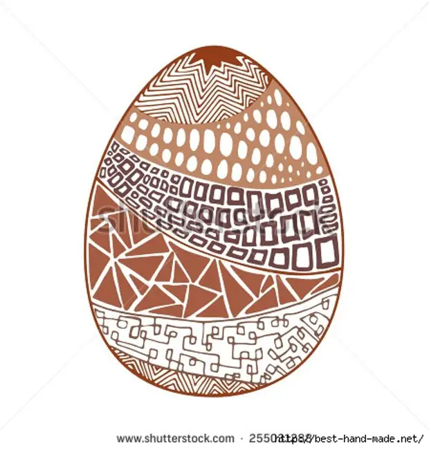 Stok-Vektör-kahverengi-el-çizilmiş zentangle-ester-yumurta-vektör-illüstrasyon-255031288 (449x470, 126kb)