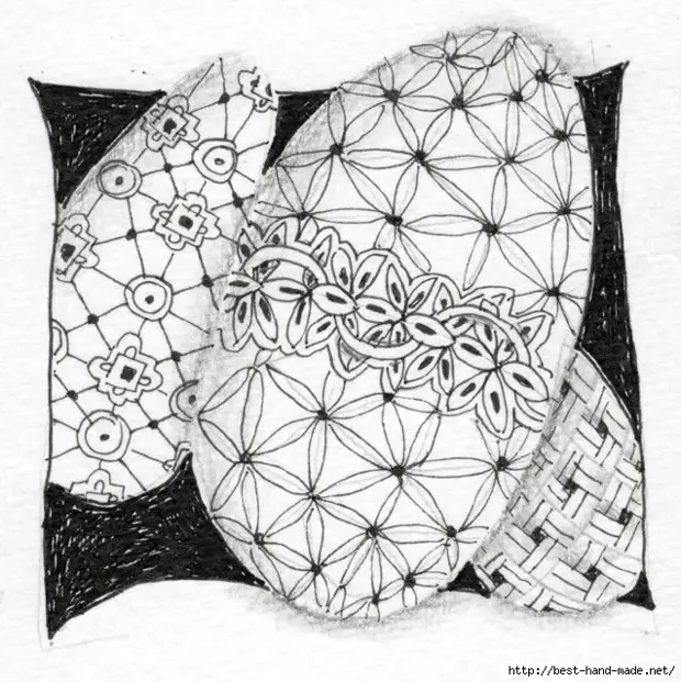 Trứng Phục sinh Zentangle One (638x640, 253KB)