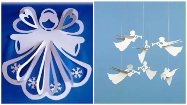 L'angelo volato via. Idee di decorazioni natalizie